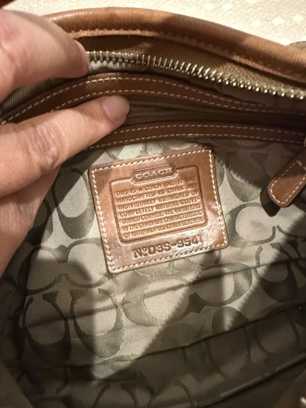 Coach Brown Leather Shoulder Hobo - Picture 6 of 8